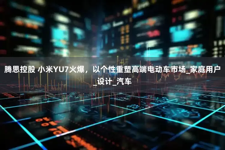 腾思控股 小米YU7火爆，以个性重塑高端电动车市场_家庭用户_设计_汽车